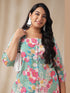 Plus Size Multicolor Cotton Ethnic Motifs A-Line Co-ord Set